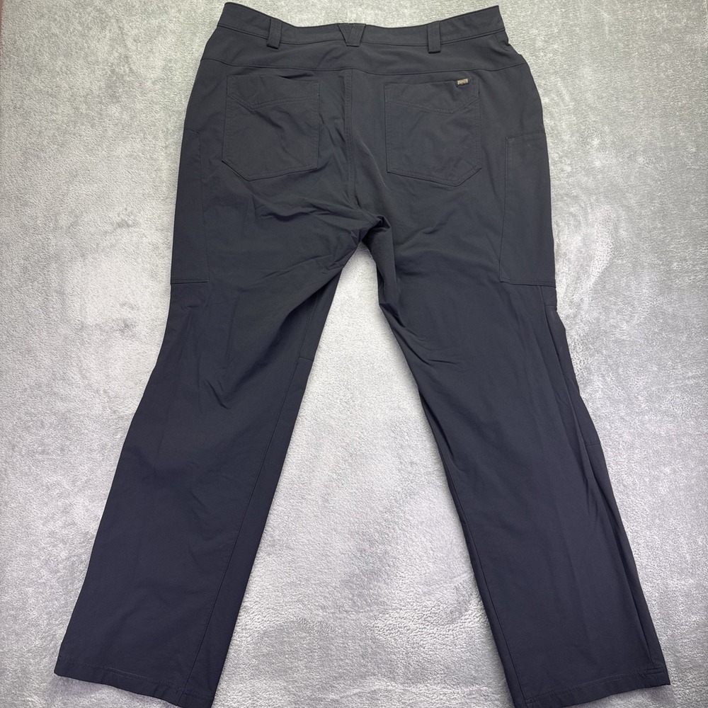 Duluth Trading Pants Womens 18X33 Black Stretch Flexpedition Straight Leg Cargo